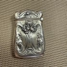 Ornate Beautiful Antique 1900s Sterling Silver Match Safe Box By Webster Co 1900