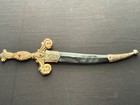 Vintage Ornate Dagger Style Letter Opener Looks Persian Or Middle Eastern 10 5in