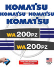 Fits Komatsu Wa 200pz Decal Kit Wheel Loader Stickers     3m Vinyl     Free Shipping