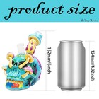 6in Halloween Skull Glass Bongs Water Pipe Tobacco Smoking Hookah W 14mm Bowls
