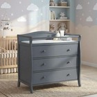Baby Changing Table Infant Diaper Station 3-drawer Solid Wood Nursery Dressers