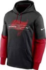 New Nike Men s Tampa Bay Buccaneers Overlap Club Pullover Hoodie Small Nfl Dri