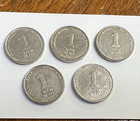 Five Israel 1 Shekel Coins  5x  New Sheqel Coin Lot  Km 160 160a  1985-2017 