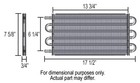 Gm Th350-400 700r4 Transmission Cooler Kit W an  Line   Ultra Black Fittings