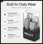 Collar Stays 56 Piece Set Stainless Steel Silver 4 Sizes Case Men Dress Shirt