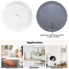 V-top Bathtub Drain Stopper 2 Pack  5 Inches Silicone Tub 5 Inch  White grey