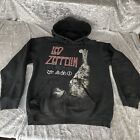 Vintage Led Zeppelin Us Tour 1971 Hoodie Adult Size Small Black