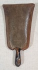 Vintage Clothes Brush Or Whisk Broom In Tooled Leather Case
