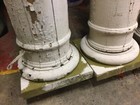 Two Round  Wood Porch Columns 94 1 2    Long 8    To 9 1 2    Diameter S west Minn 