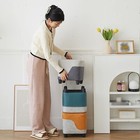 Foot Rest Sofa Stool Household Small Stool Creative Stitching Pattern Small Squa