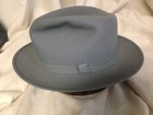 Vintage Royal De Luxe Stetson Fur Felt Fedora Hat Size 7 Gray Open Road Style
