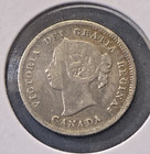 1899 Canadian Sterling 5 Cent - Victoria - Canada  925 Silver Five Cents - Vf 20