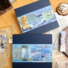 4-pack Silver Metal Bookmarks With Tassels Monet Oil Painting Theme Gift Set