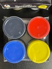 Lot Of 4 Speedball Fabric Ink Set 4pk Screen Printing Black Blue Red Yellow New