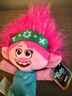 Nwt Trolls World Tour Poppy Plush 8    Doll W Blue green Dress   Headband
