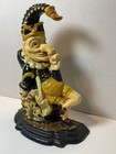 Vintage Antique Mr  Punch Cast Iron Doorstop 12 h Punch   Judy Dog Farmhouse