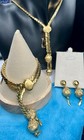 Monet Adjustable Bolo Lariat Tassel 4 Piece Book Set Gold Tone Vintage Jewelry