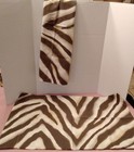 Vintage Ralph Lauren Zanzibar Zebra 2 Standard Pillowcases Made In Usa