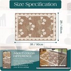Front Door Mat Outside Entrance - 2x3 Floral Non-slip Washable Doormat Indoor