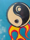 Vintage 1990s Skimboard 35  X 20  Yin-yang Flames George J Marshall Beach Board 