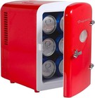 Frigidaire 6 Can Or 4l Mini Retro Personal Fridge Cooler Red Efmis229-red