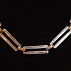 Vintage Taxco Sterling Silver Necklace Tb-06 44 17g Geometric Link Mexico 925 