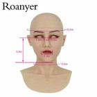 Roanyer Realistic Silicone Female Adult Head Mask For Crossdresser Cosplay Props