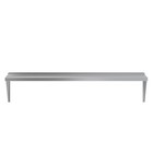 14 In  X 60 In  Stainless Steel Wall Shelf With Squared Edge