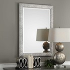 Uttermost Mossley 09361 Metallic Silver Rectangle Mirror 30x42