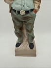 Vintage 1969 Whiskey Decanter Lionstone Sculptured Porcelin Man In Hat Smoking