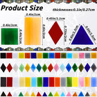 1600 Pcs Mosaic Tiles  Glass Mosaic Tiles For Crafts Bulk  Assorted Color Staine