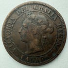 1884 Canada Large Cent Queen Victoria Early Canadian Coin Fine