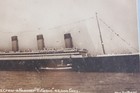 White Star Line Rms Titanic Real Photo In Memorial Postcard C-1912
