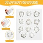 Jjunw Flower Polymer Clay Molds  Daisy Miniature Flower Silicone Molds  Polymer
