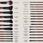 Bs-mall Professional Makeup Brush Set 28 Pcs With Travel Brown
