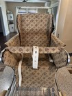 Vintage Perego Stroller Elite Peg 5 B Made In Italy Brown Logo Print 1970s