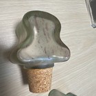 2 Vintage Satin Glass Decanter Bottle Stoppers 3 3 4 In Tall  1  1 4 In W Cork