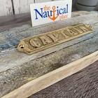 Solid Brass Captain Door Sign Nautical Maritime Boat Cabin Plaque Wall Decor