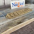 Solid Brass  captain  Door Sign - Captain s Quarters - Nautical Wall Decor