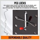 238-piece Pegboard Hooks Assortment  Pegboard Accessories With Pegboard Bins