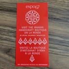 Worlds Fair 1967 Expo Montreal Iranian Carpet Boutique On La Ronde Handbill
