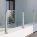 Glass Railing Post end Post Stainless Steel Balustrade For Balcony Stairs 65cm