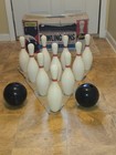 Kids Vintage Indoor Bowling Game Set With Bowling Pins   Ball