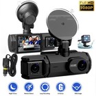 Dash Cam Car Dual Lens Hd 1080p Front rear inside Video Recorder Camera G-sensor