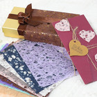 20 Sheets Scrapbook Decorative Paper  Handmade Mulberry Paper  Colorful Textured