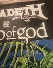 Rare  Megadeth   Lamb Of God Signed Autographed 13x19 2021 Vip Tour Poster Both 