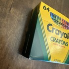 Vintage 1990 Crayola Crayons 64 Count Box With Sharpener New