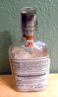 1916 Old Oscar Pepper 1 2 Pint Whiskey Bottle W glass   Cork Stopper Empty