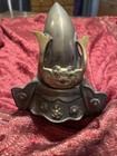Japanese Bronze Incense Burner Samurai Helmet Shape Meiji Era Rare