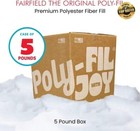 Poly-fil   Premium Polyester Fiber Fill By Fairfield  5 Pound Box